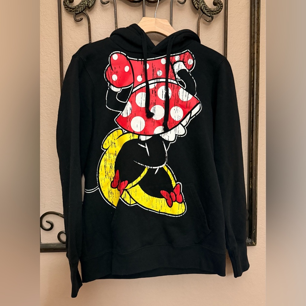 Disney Black Hoodie with Minnie Logo